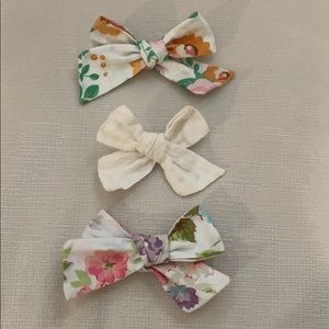 Lot of 3 spring girl hair bows